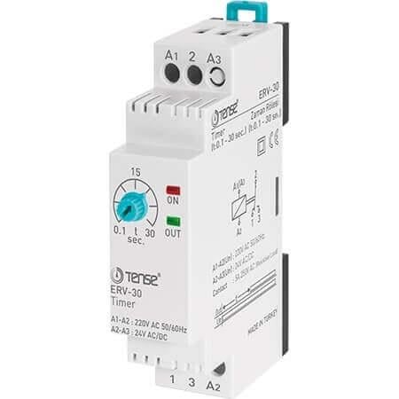 TENSE ZAMAN ROLESİ ERV-30 (01-30 SN) 220V-24V AC-DC