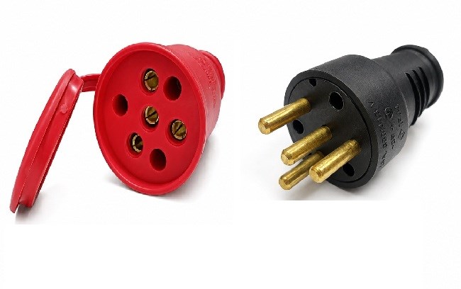 TRİFAZE KAUÇUK ERKEK+DİŞİ FİŞ 3X25A (TAKIM)