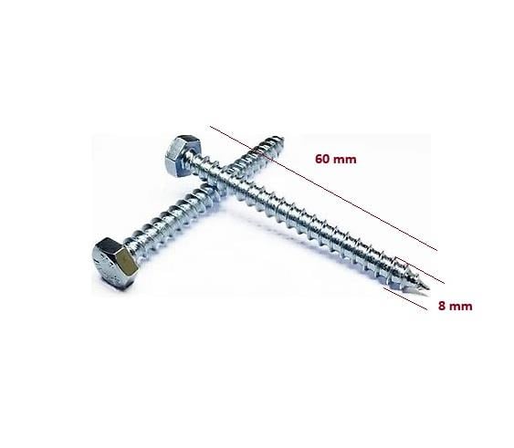 TRİFON VİDA ALTI KÖŞE 8*60 (10 ADET)