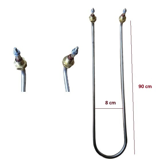 U TİPİ KIVRIK 2500W 90CM BENMARİ REZİSTANSI 
