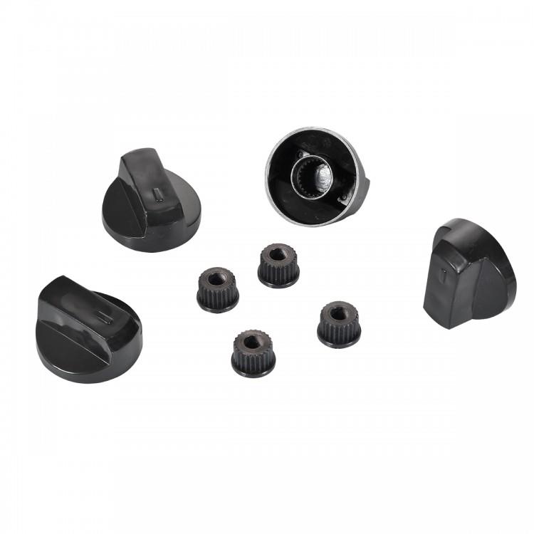 UNİVERSAL OCAK FIRIN DÜĞME DAR YUVALI - SİYAH