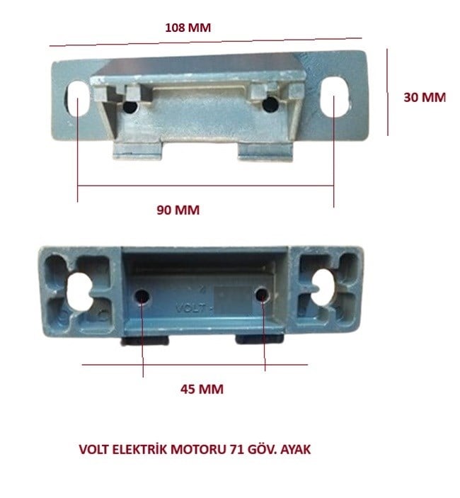 VOLT ELEKTRİK MOTORU 71 GÖV. AYAK