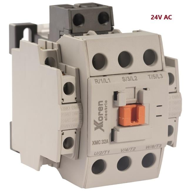 XMC 32A GÜÇ KONTAKTÖR 15KW 2NO+2NC 3P 24V AC (40 KASA)