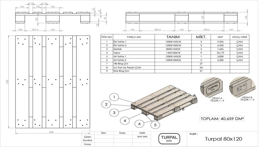 80x120 Palet Fiyatları - Woodzanya