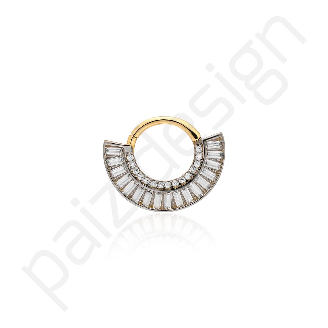 Paiz14 K Altın Halka Piercing 