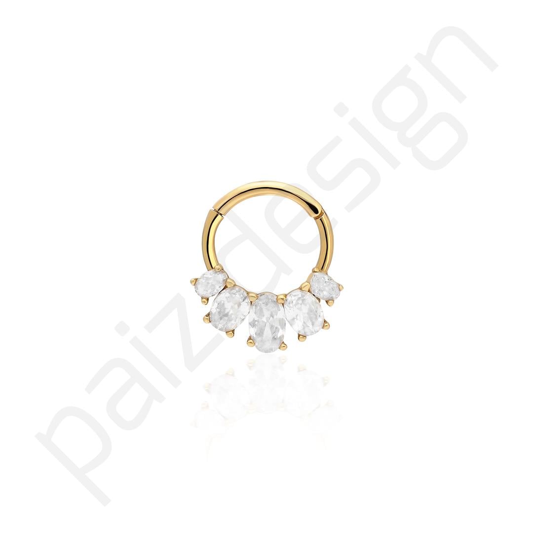 Paiz14 K Altın Halka Piercing
