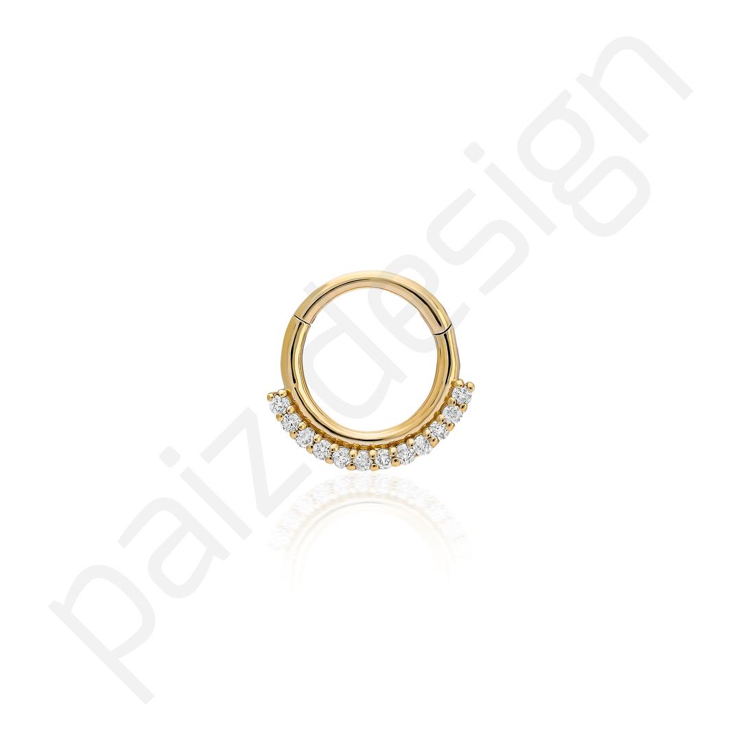 Paiz14 K Altın Halka Piercing