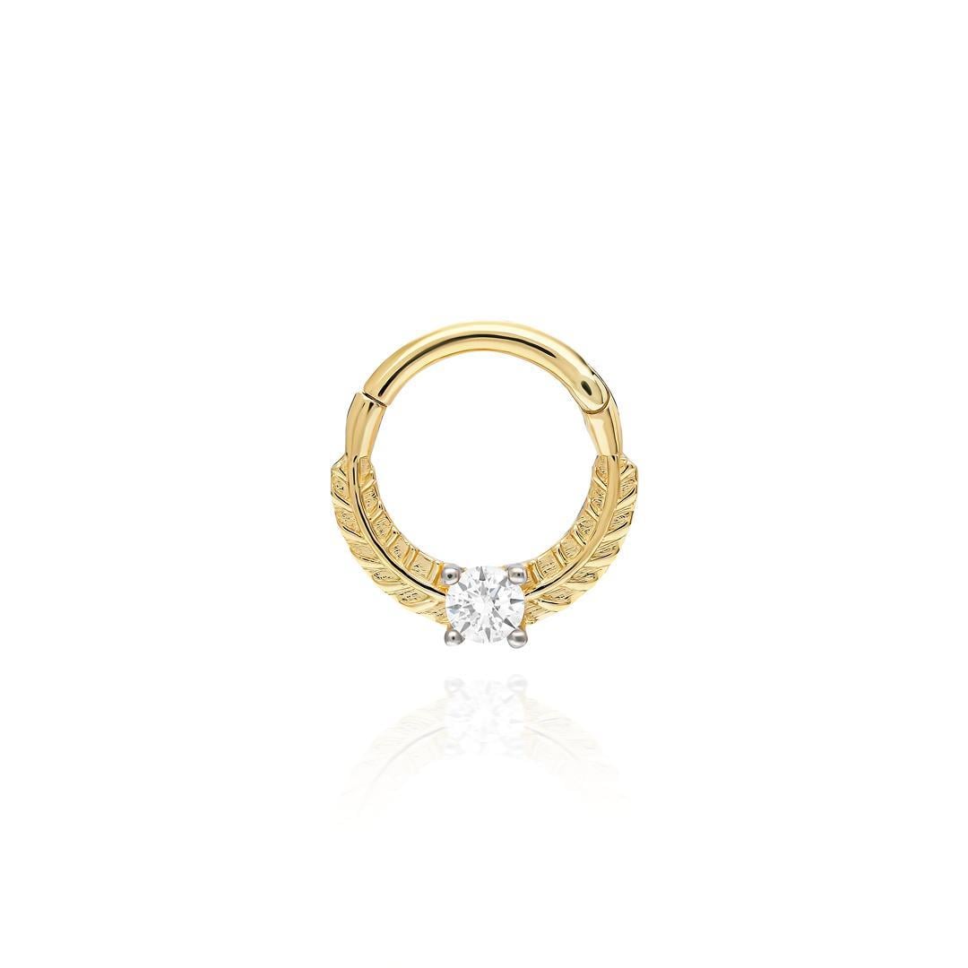Paiz14 K Altın Halka Piercing
