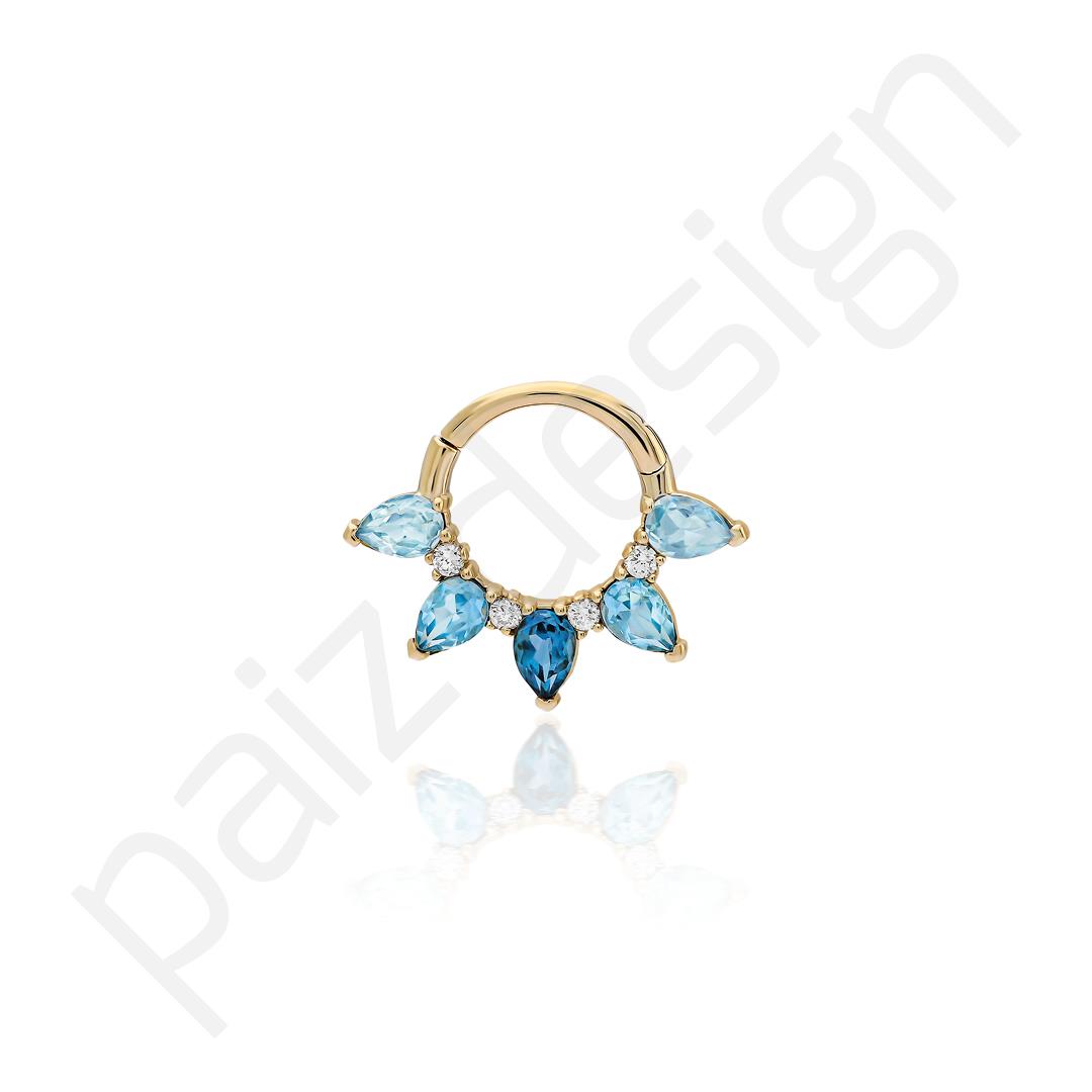 Paiz14 K Altın Halka Piercing