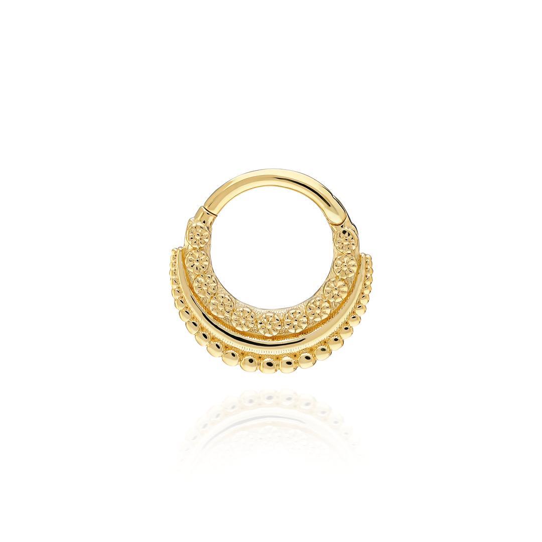 Paiz14 K Altın Halka Piercing
