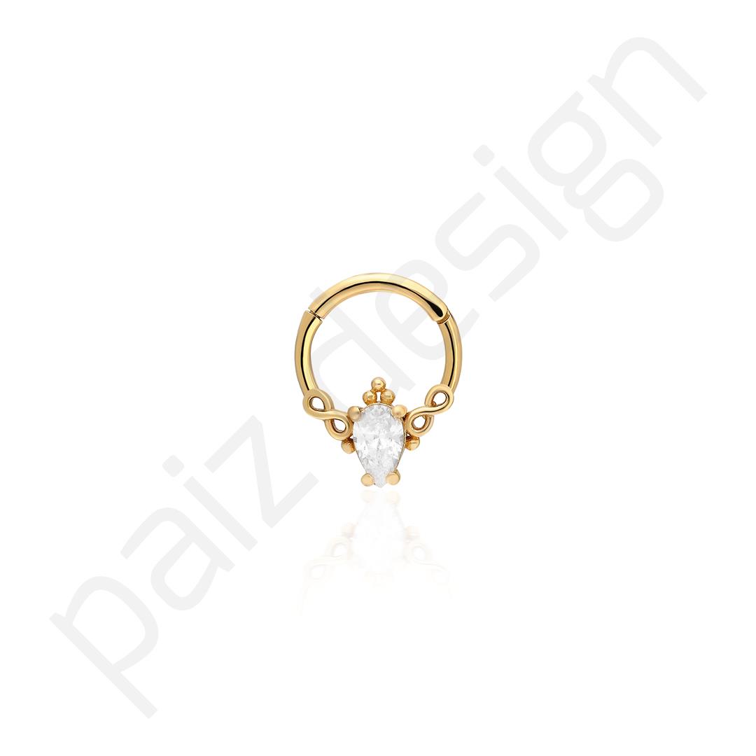 Paiz14 K Altın Halka Piercing