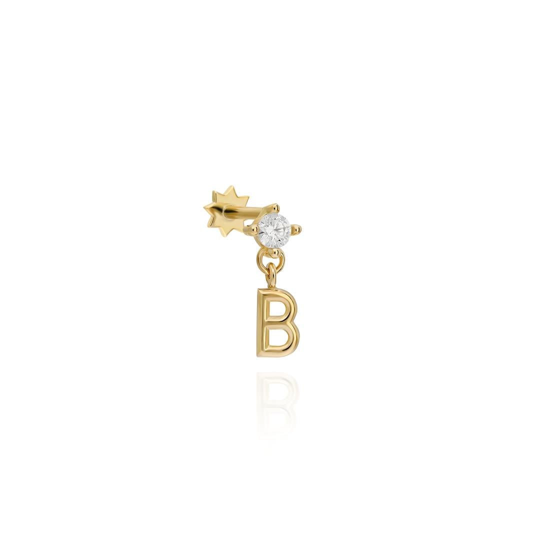 Paiz14 K Altın Piercing 