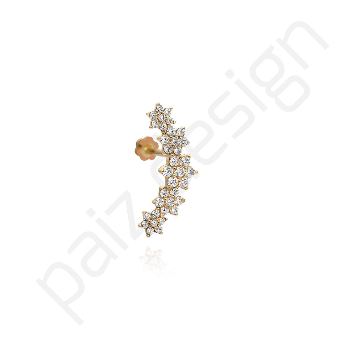Paiz14 K Altın Piercing