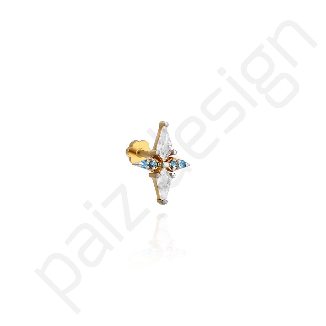 Paiz14 K Altın Piercing