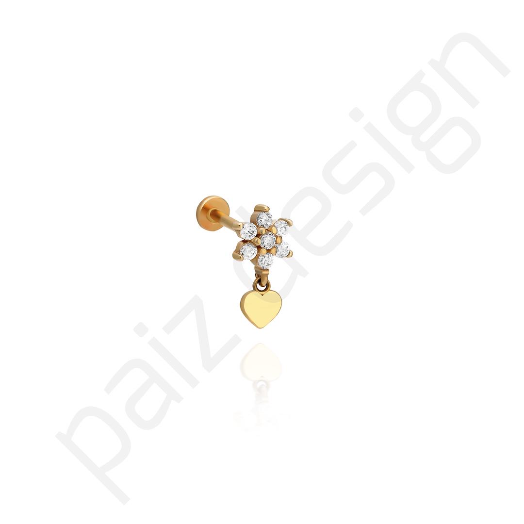 Paiz14 K Altın Piercing