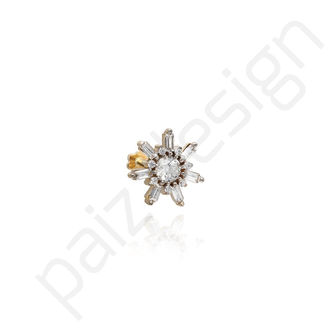 Paiz14 K Altın Piercing