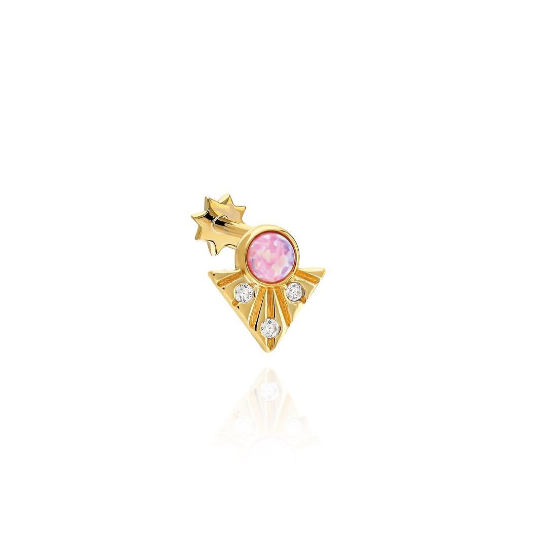 Paiz14 K Altın Piercing