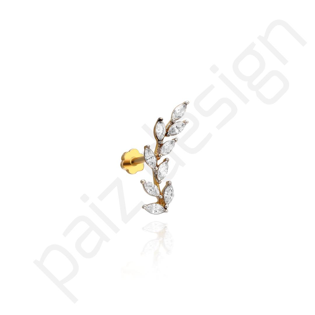 Paiz14 K Altın Piercing