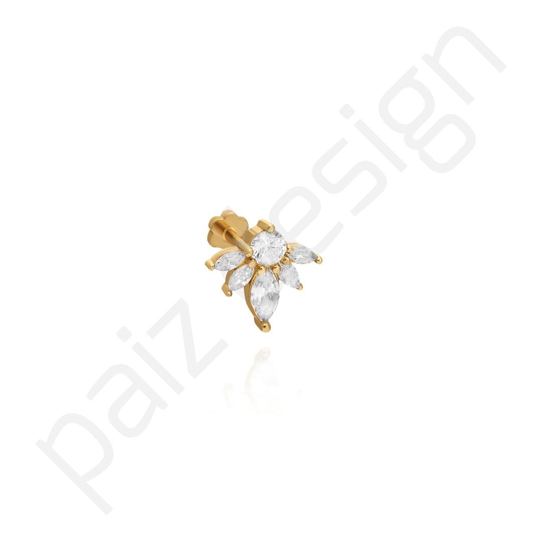 Paiz14 K Altın Piercing