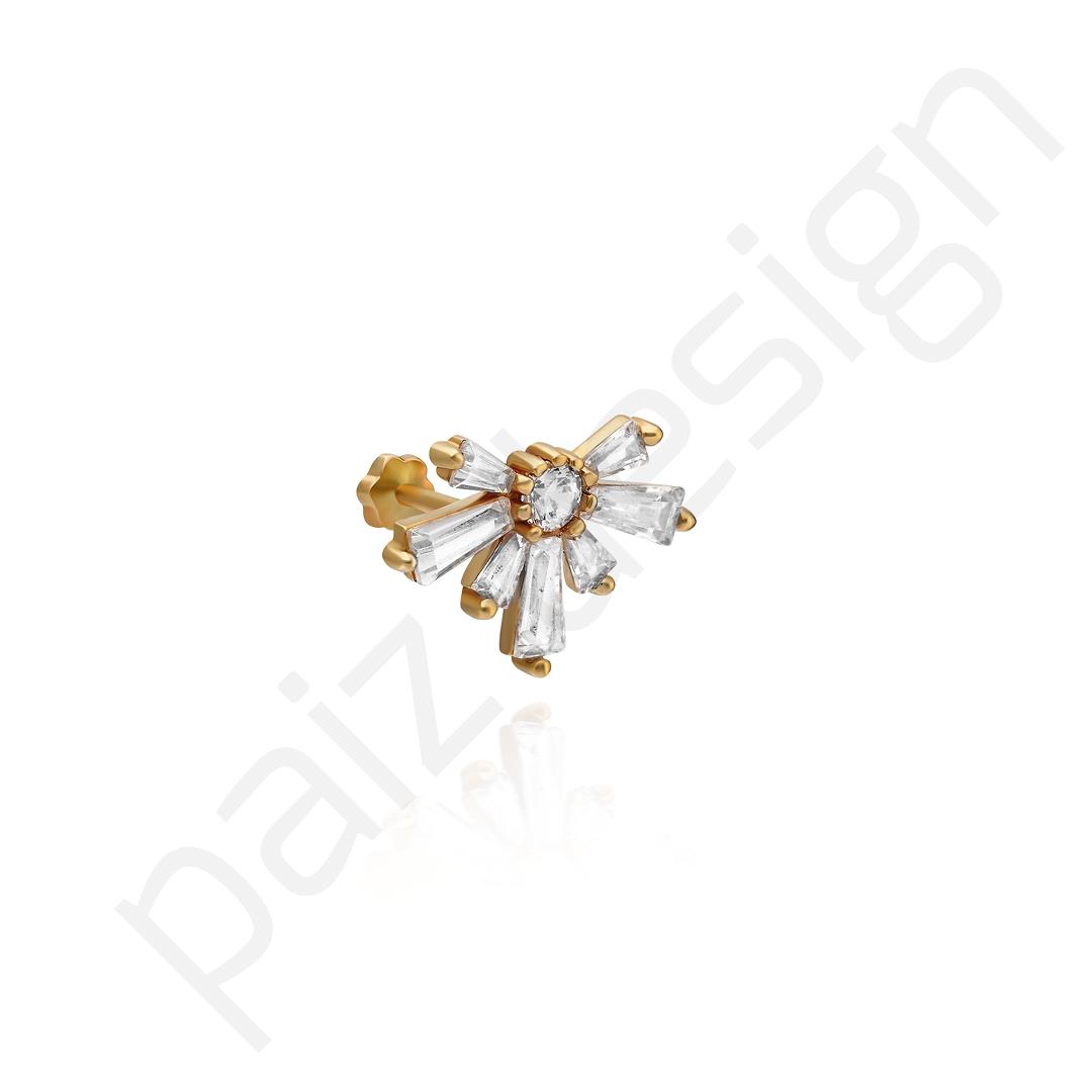Paiz14 K Altın Piercing