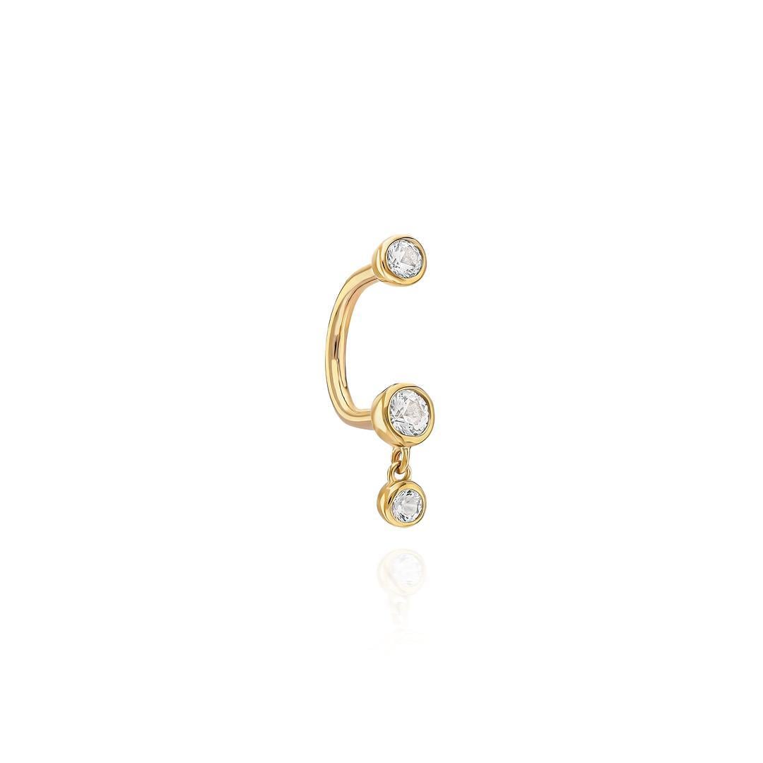 Paiz14 K Altın Piercing
