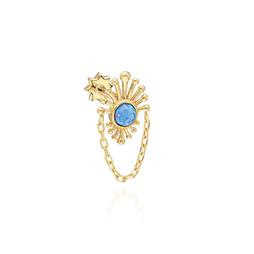 Paiz14 K Altın Piercing
