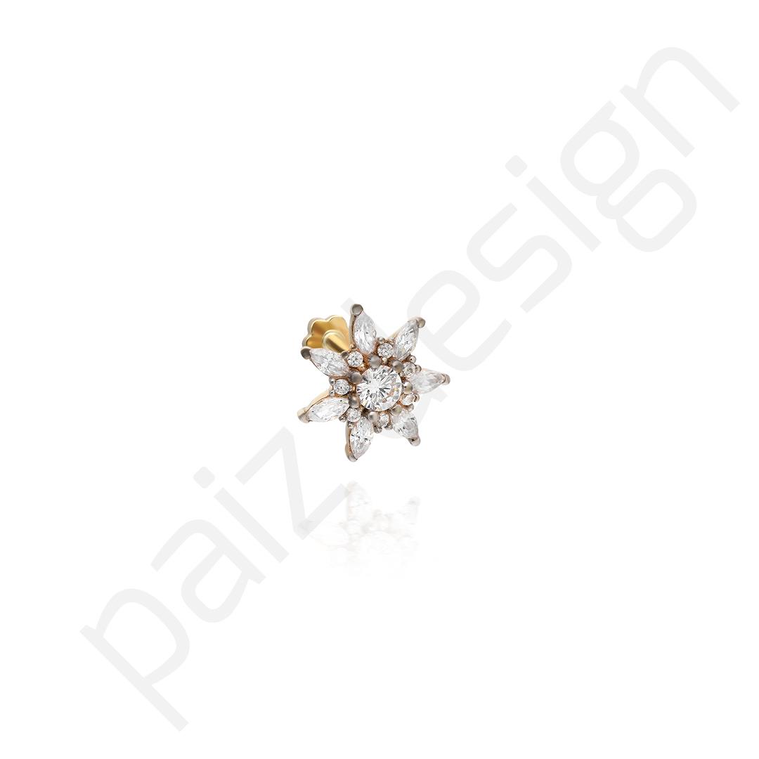Paiz14 K Altın Piercing