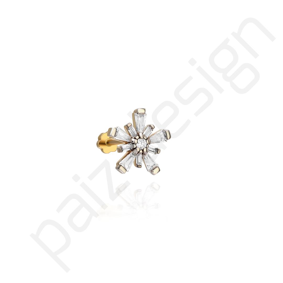 Paiz14 K Altın Piercing