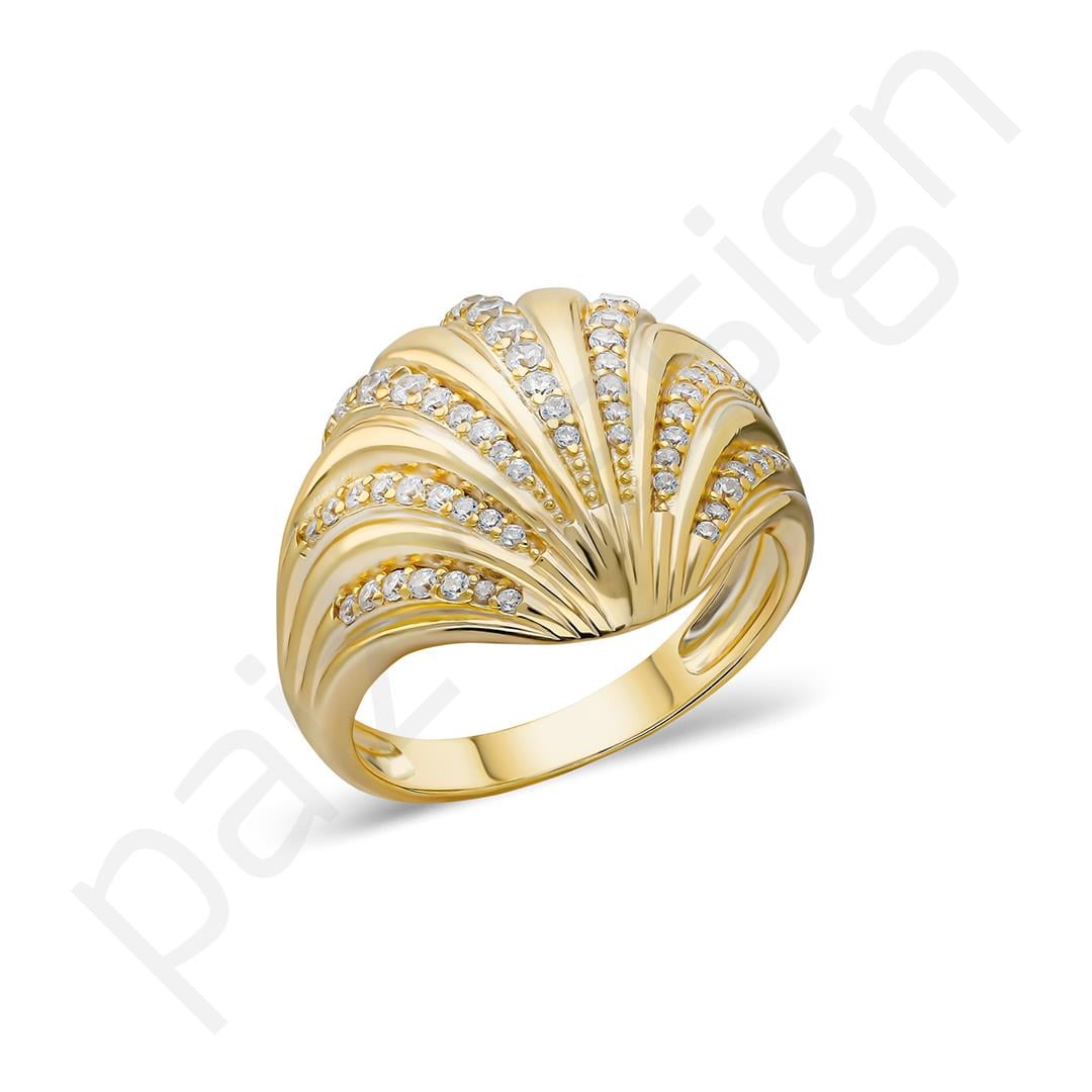 PaizGold Bombeli Taşlı Yüzük