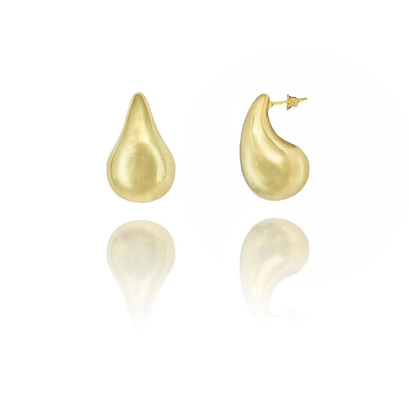 PaizGold Orta Boy Damla Küpe 
