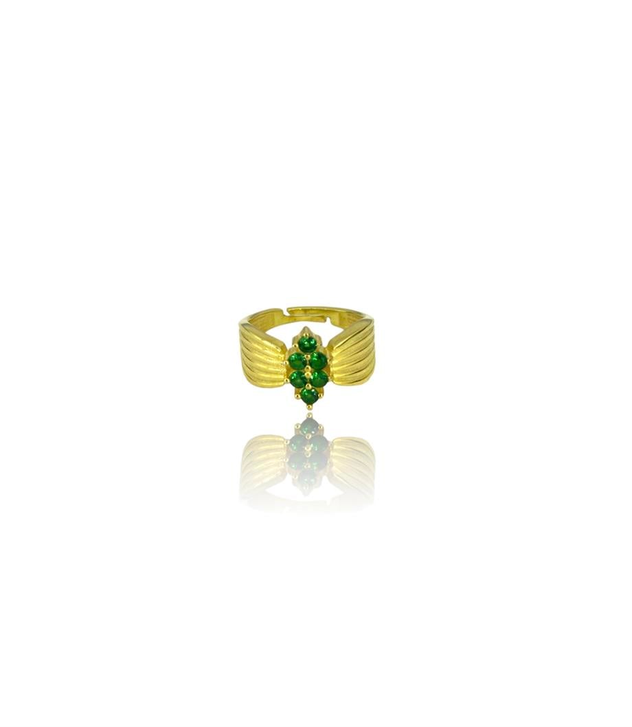 Paizİthal Taşlı Gold Yüzük