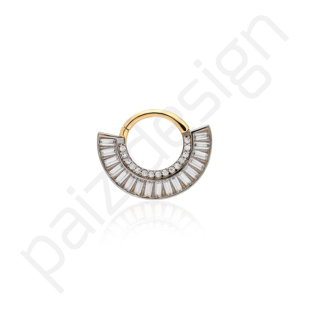 Paiz14 K Altın Halka Piercing 