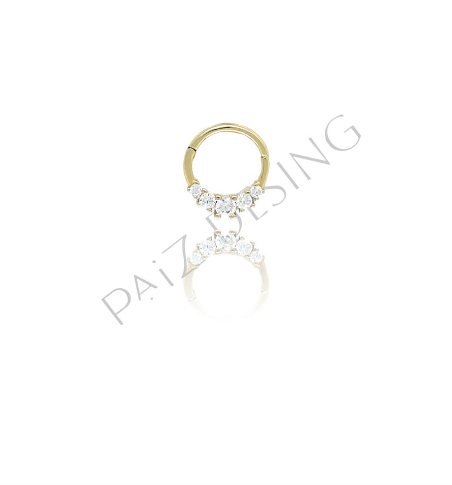 Paiz14 K Altın Halka Piercing