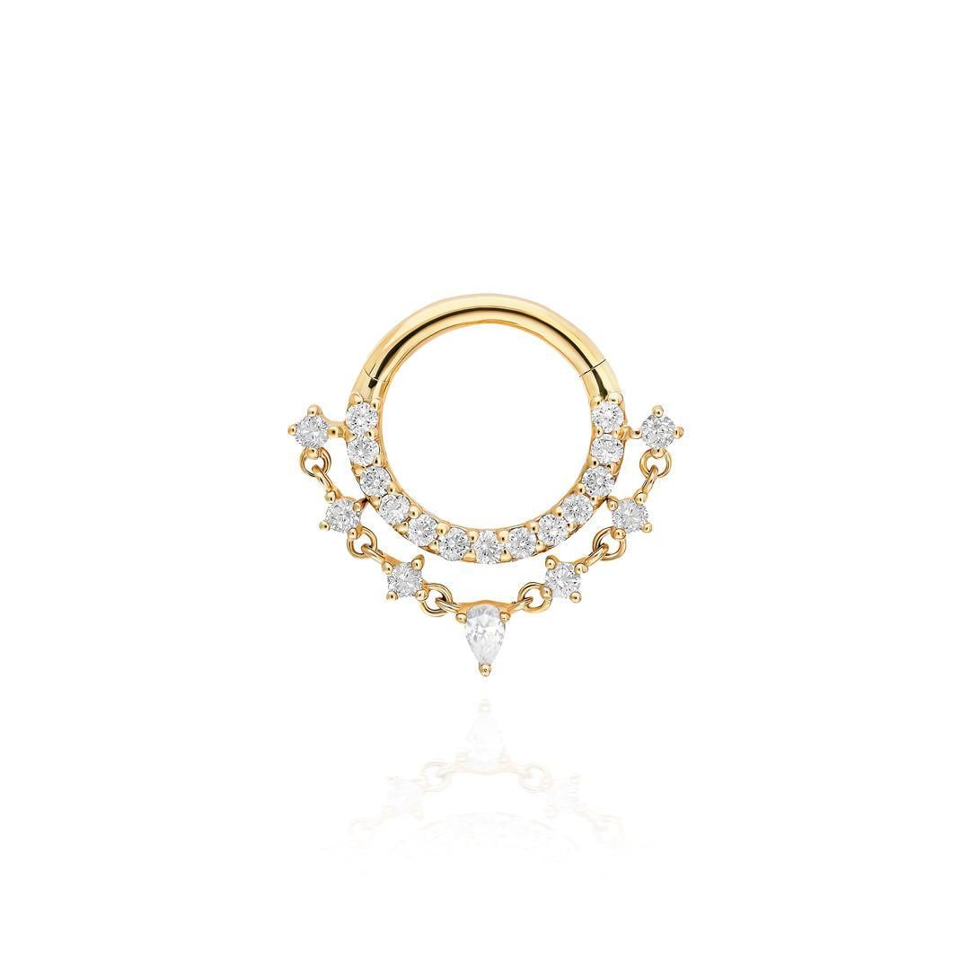 Paiz14 K Altın Halka Piercing