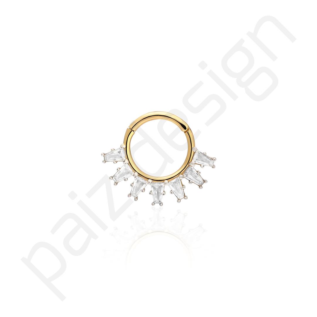 Paiz14 K Altın Halka Piercing