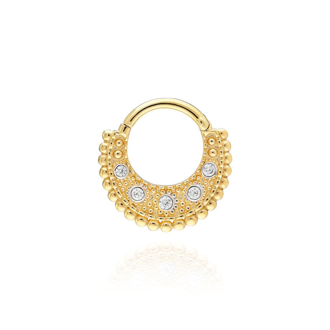 Paiz14 K Altın Halka Piercing