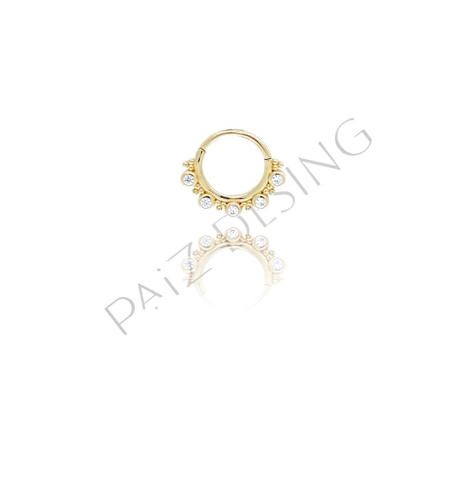 Paiz14 K Altın Halka Piercing