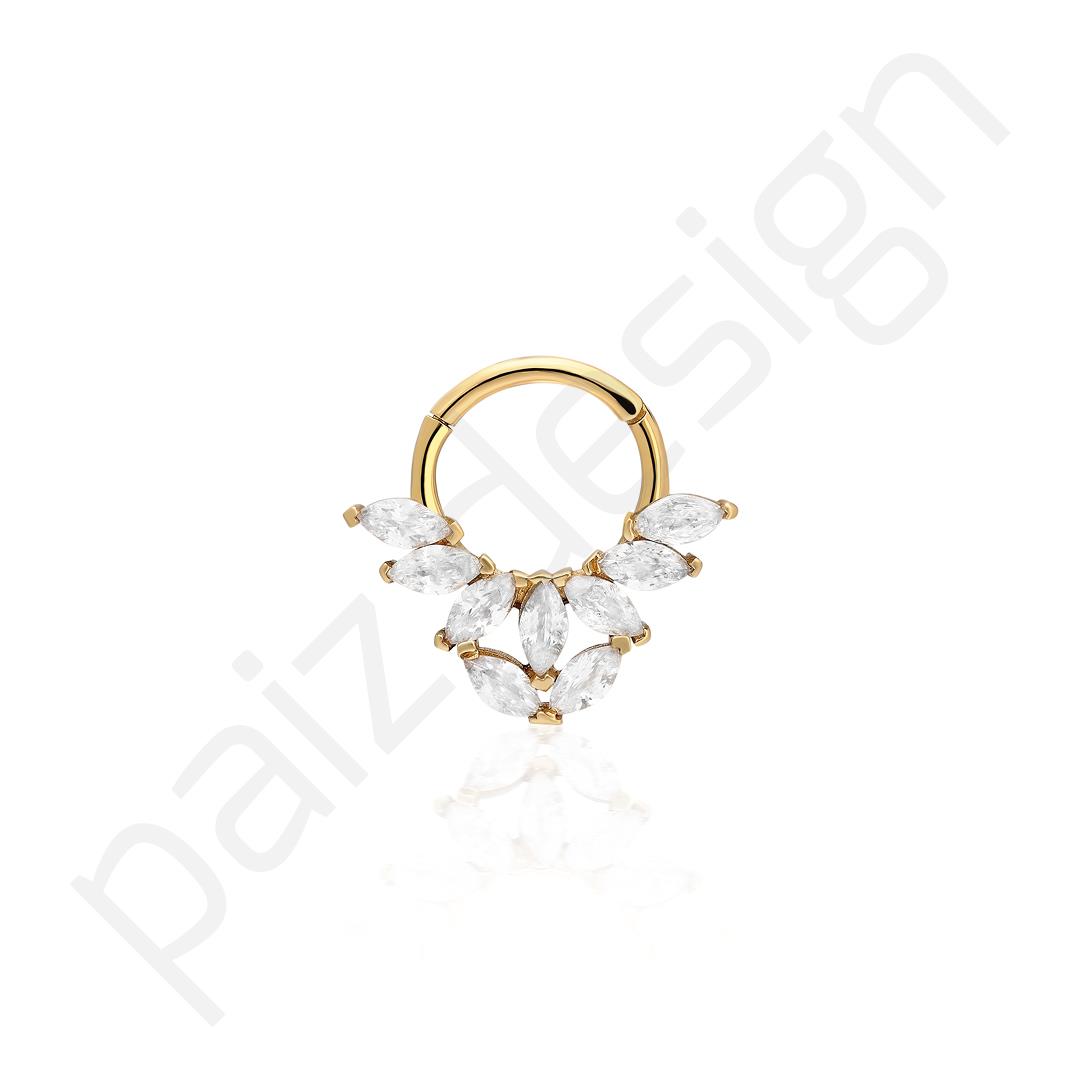 Paiz14 K Altın Halka Piercing