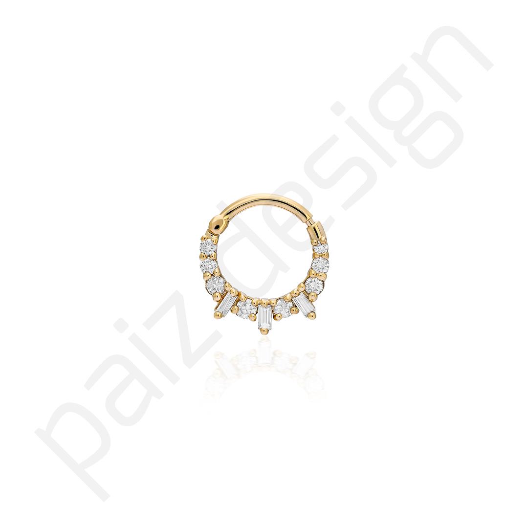 Paiz14 K Altın Halka Piercing
