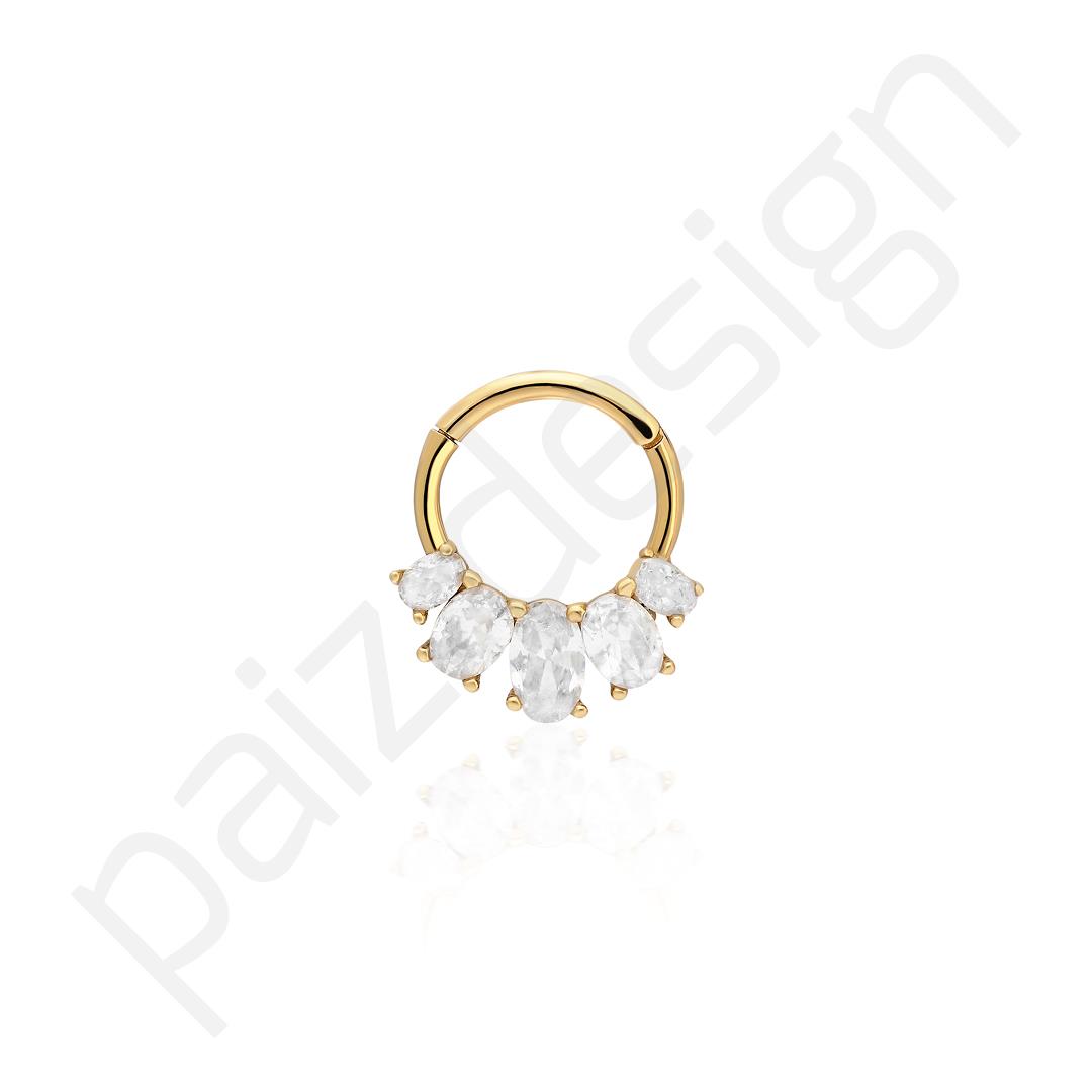 Paiz14 K Altın Halka Piercing