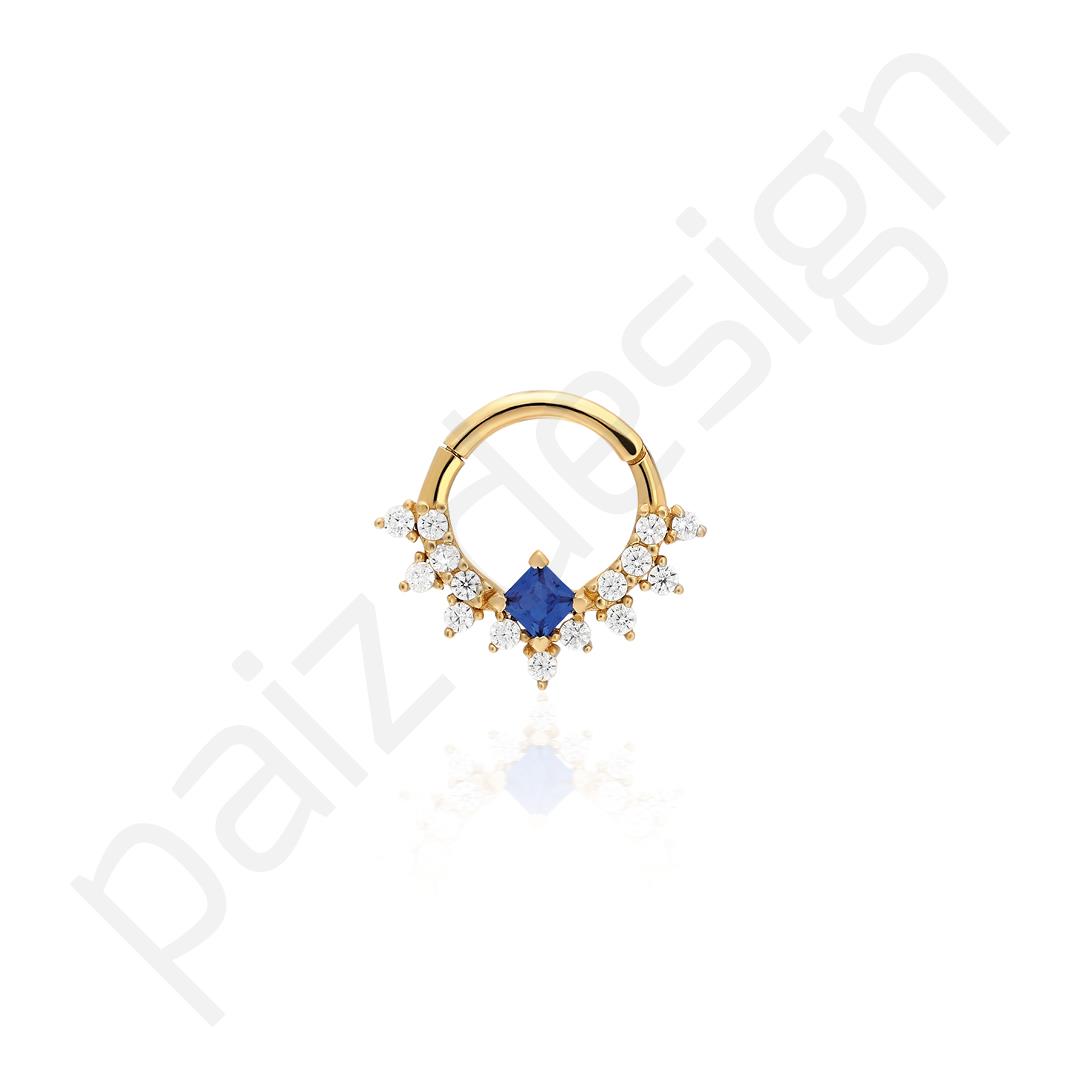 Paiz14 K Altın Halka Piercing