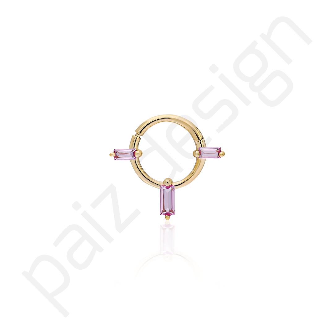 Paiz14 K Altın Halka Piercing