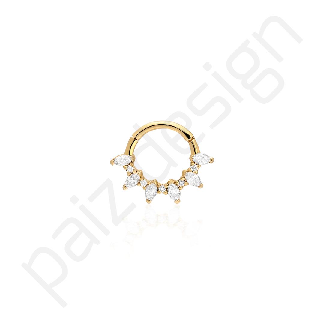 Paiz14 K Altın Halka Piercing