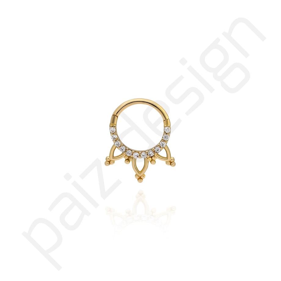 Paiz14 K Altın Halka Piercing