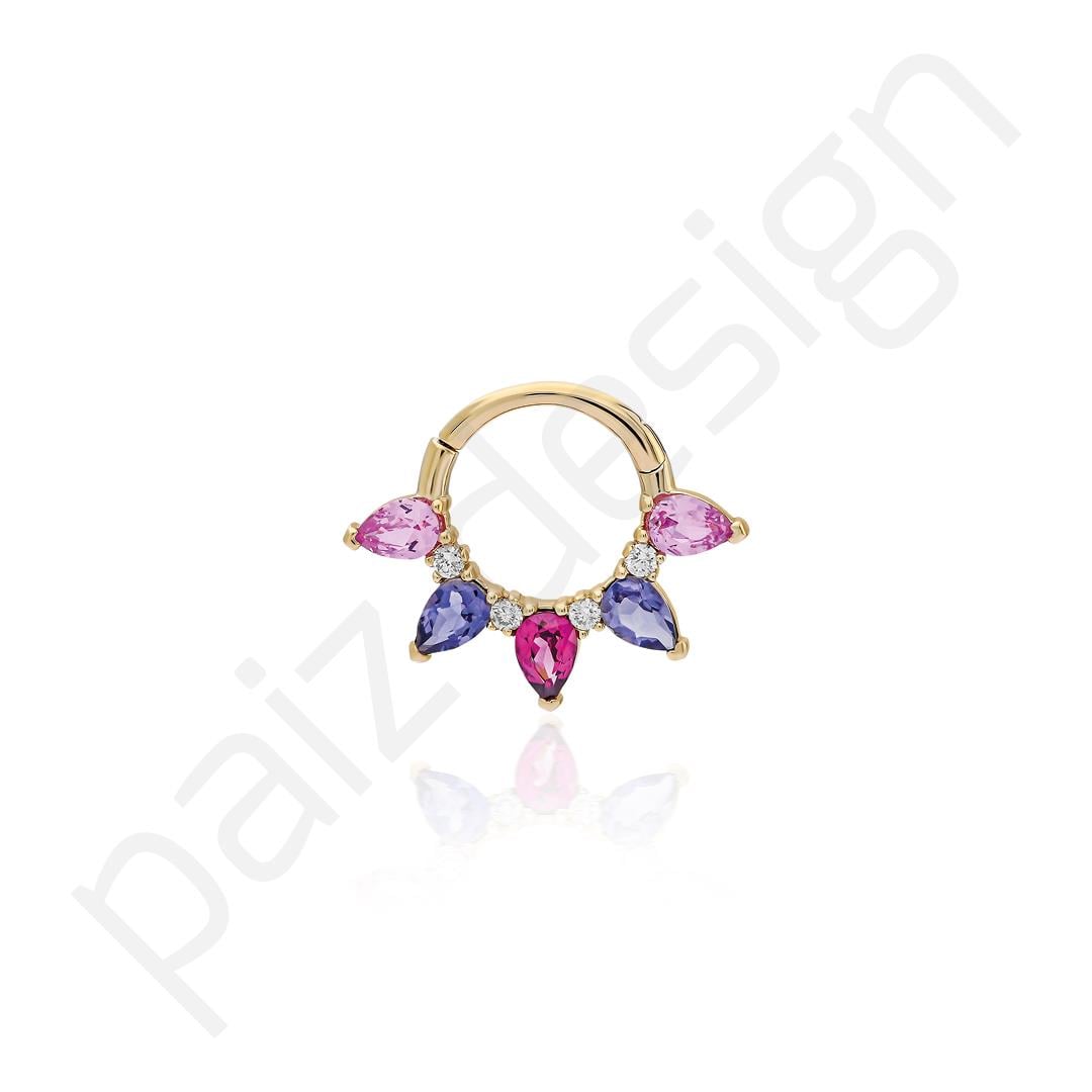 Paiz14 K Altın Halka Piercing