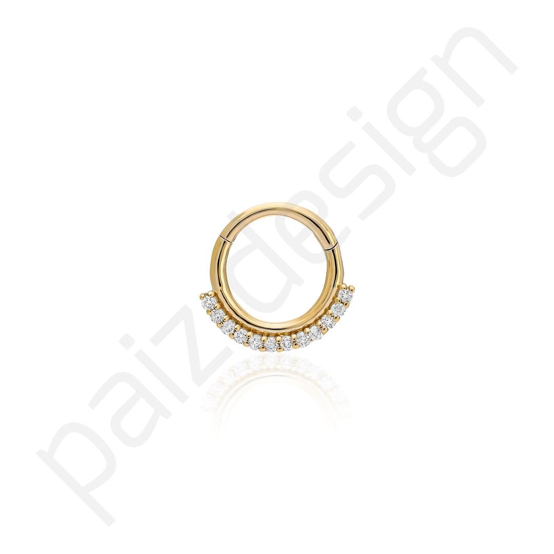 Paiz14 K Altın Halka Piercing