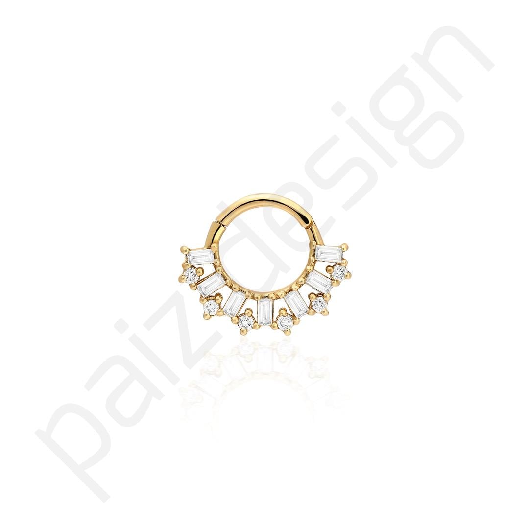 Paiz14 K Altın Halka Piercing
