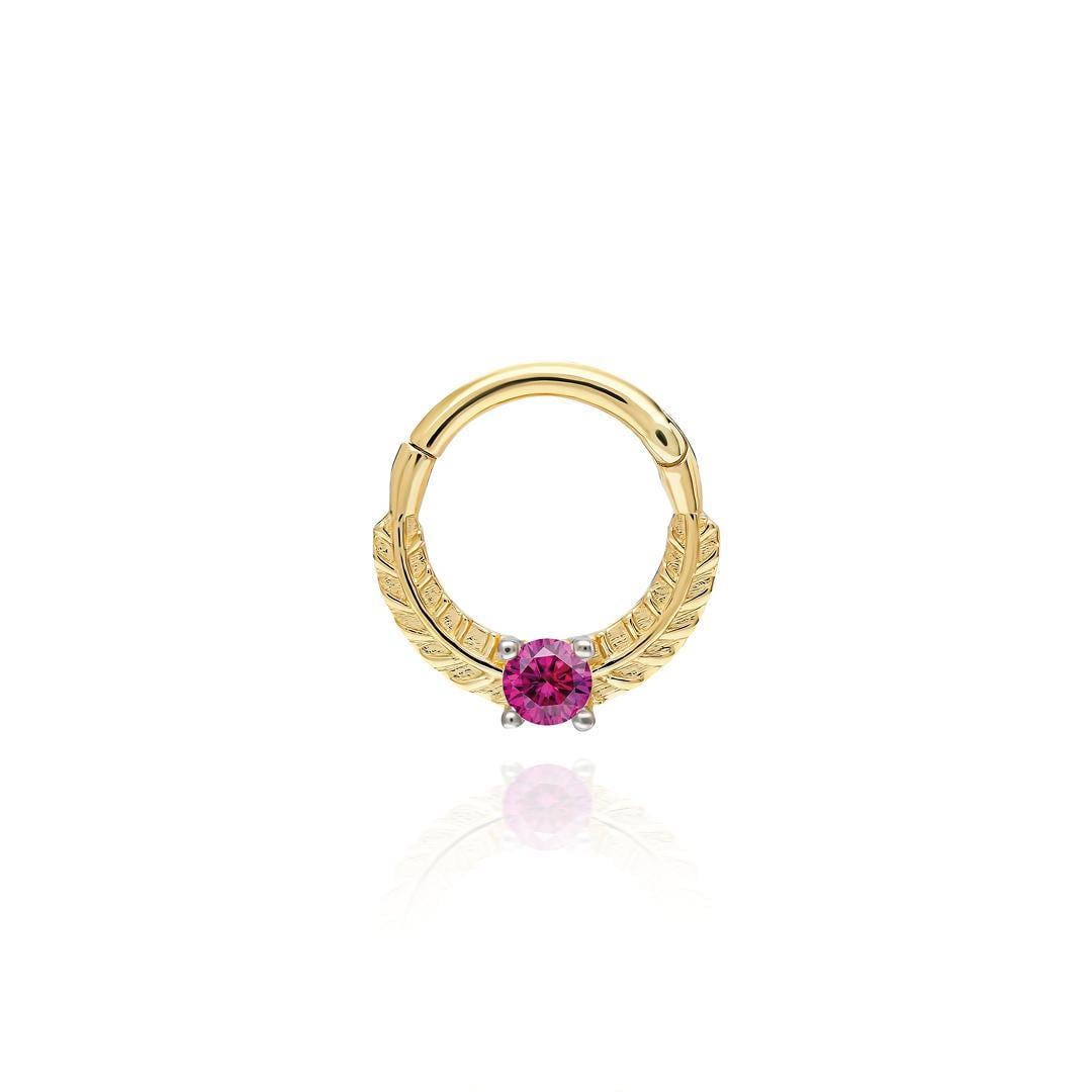 Paiz14 K Altın Halka Piercing