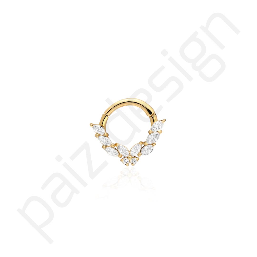 Paiz14 K Altın Halka Piercing