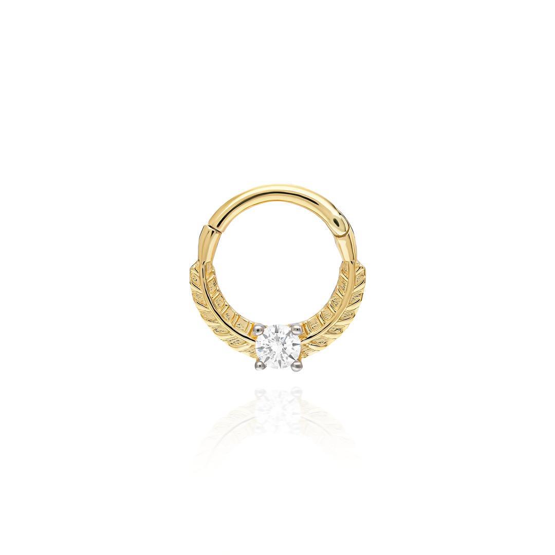 Paiz14 K Altın Halka Piercing